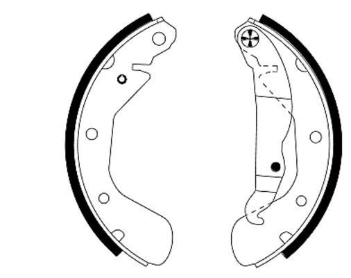 MINTEX Brake Shoe Set Article number: MFR332 cheaply