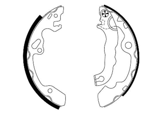 MINTEX Brake Shoe Set Article number: MFR452 cheaply