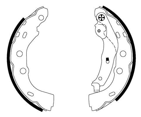 MINTEX Brake Shoe Set Article number: MFR635 cheaply