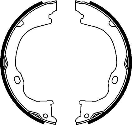 MINTEX Handbrake shoes Article number: MFR684 cheaply