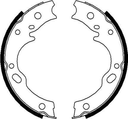 MINTEX Handbrake shoes Article number: MFR689 cheaply