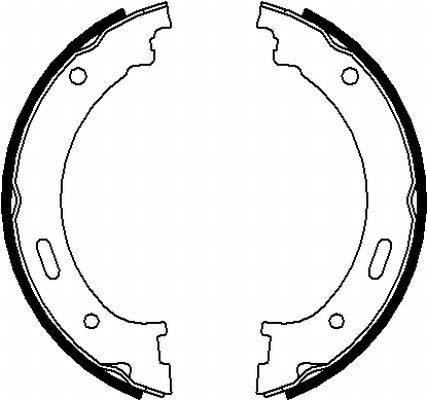 MINTEX Handbrake shoes Article number: MFR710 cheaply