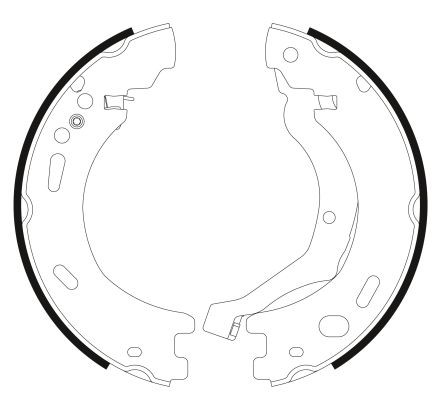 MINTEX Handbrake shoes Article number: MFR712 cheaply