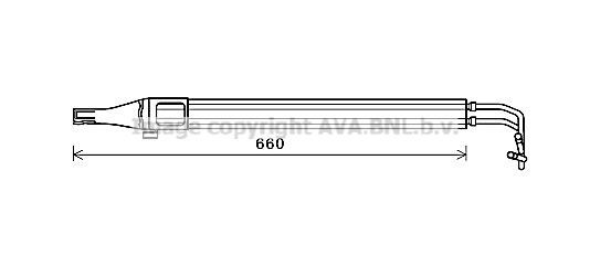 PRASCO Oil Cooler, steering system Article number: MS3684 cheaply