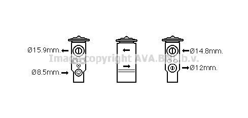 PRASCO AC expansion valve Article number: MT1261 cheaply