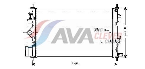 AVA COOLING SYSTEMS Fan, radiator Article number: MZ7554 cheaply
