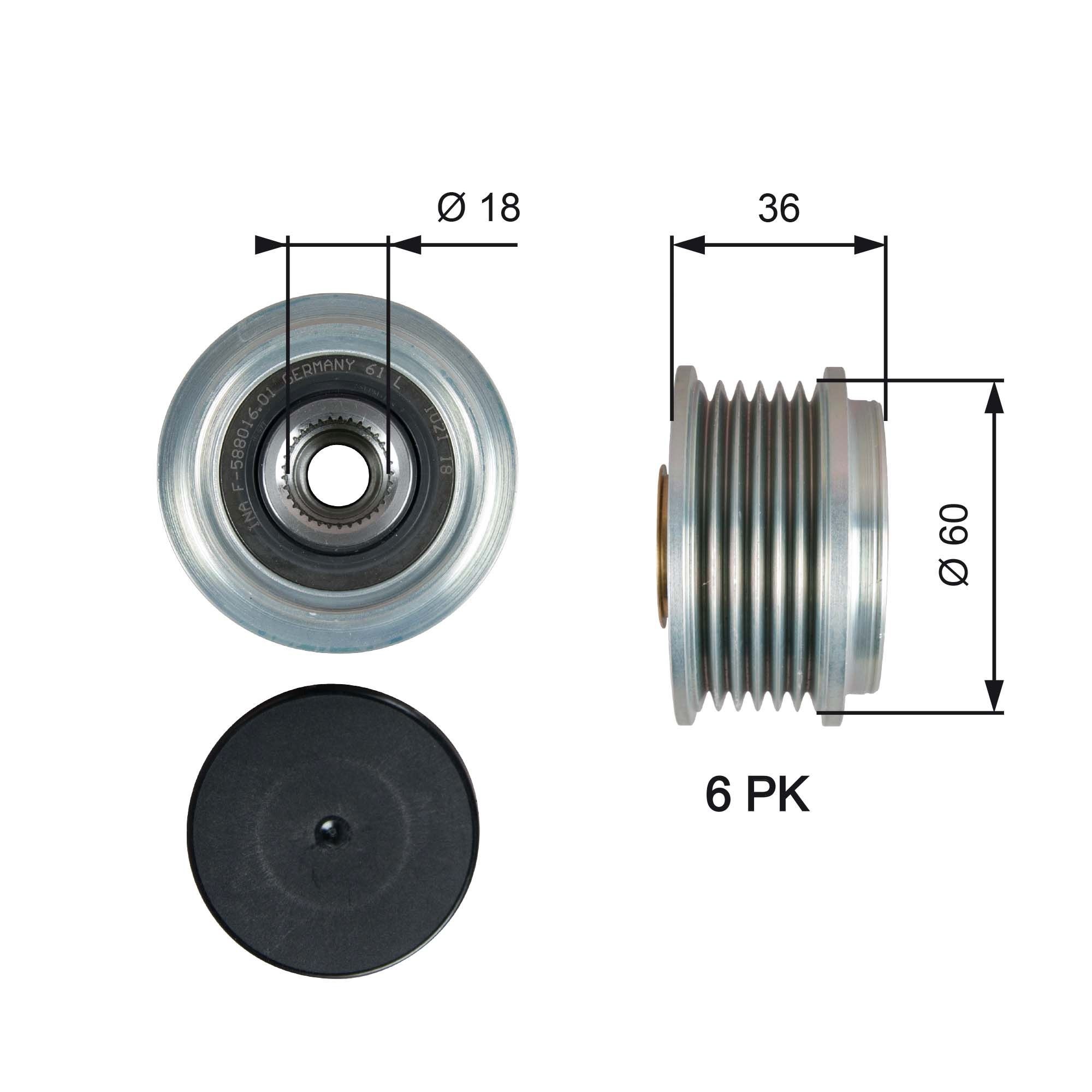 GATES Alternator Freewheel Clutch Article number: OAP7215 cheaply