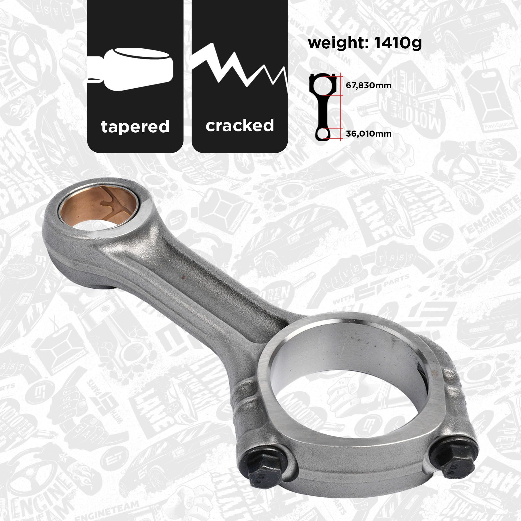 ET ENGINETEAM Connecting Rod Article number: OM0006 cheaply