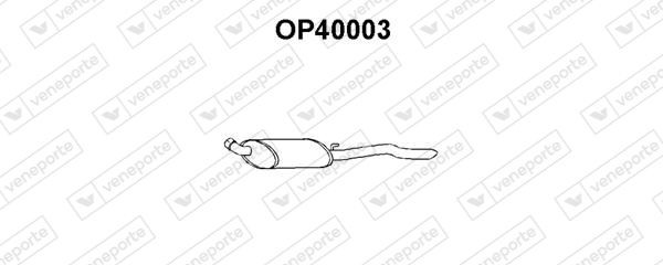 VENEPORTE Rear silencer Article number: OP40003 cheaply