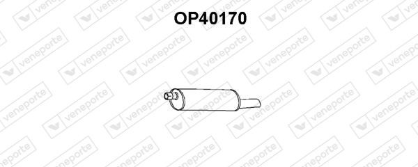 VENEPORTE Rear silencer Article number: OP40170 cheaply