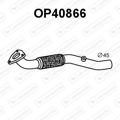 VENEPORTE Exhaust Pipe Article number: OP40866 cheaply