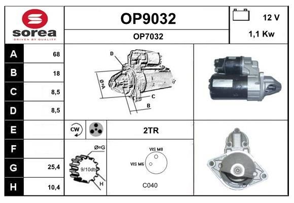 SNRA Starter Varenummer: OP9032 billige