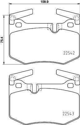 BREMBO Brake pad set Article number: P 83 164 cheaply