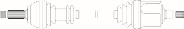 GENERAL RICAMBI Drive shaft Article number: PE3041 cheaply