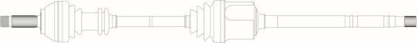 GENERAL RICAMBI Drive shaft Article number: PE3042 cheaply