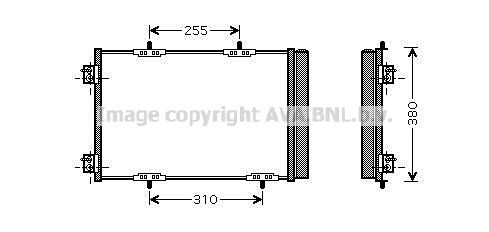 AVA COOLING SYSTEMS Air conditioning condenser Article number: PE5291D cheaply