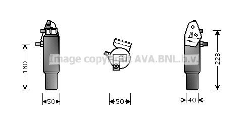 PRASCO Tørfilter aircondition Varenummer: PED055 billige