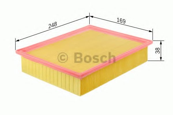 BOSCH Air filter Article number: 1 457 432 178 cheaply