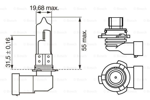 BOSCH Hõõgpirn, Kaugtuli Artikli number: 1 987 302 153 soodsalt