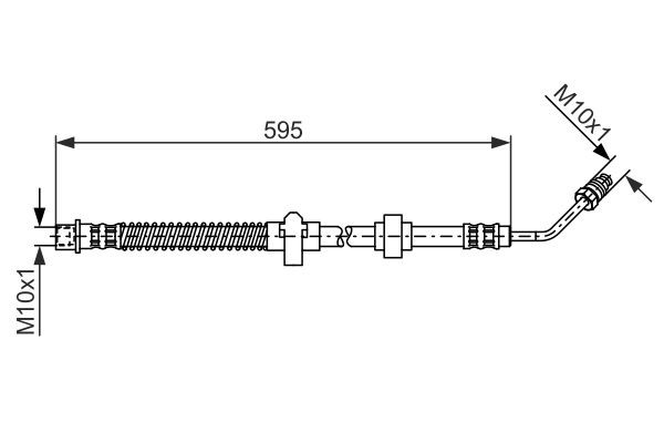 BOSCH Brake hose Article number: 1 987 476 374 cheaply