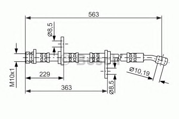 BOSCH Brake hose Article number: 1 987 476 527 cheaply