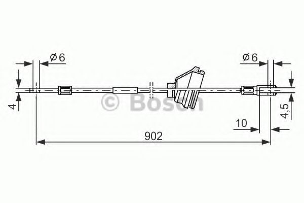 BOSCH Håndbremsekabel Varenummer: 1 987 477 349 billige
