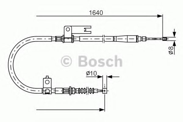 BOSCH Handbromsvajer Artikelnummer: 1 987 482 154 billigt