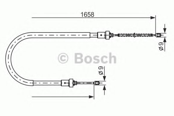 BOSCH Håndbremsekabel Varenummer: 1 987 482 234 billige