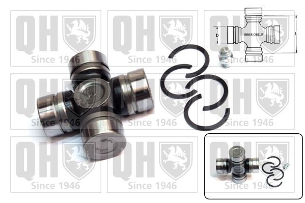 QUINTON HAZELL Universal Joint, differential pinion gear Article number: QL500 cheaply