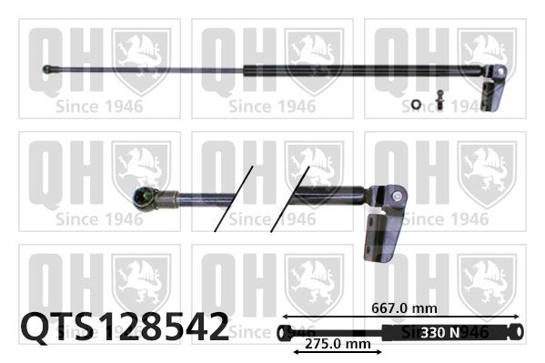 QUINTON HAZELL Gaasivedru, pagasi- / veoruum Artikli number: QTS128542 soodsalt