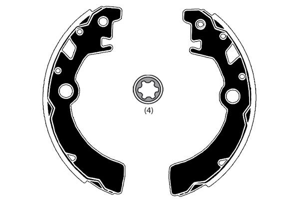 RAICAM Brake Shoe Set Article number: RA27970 cheaply