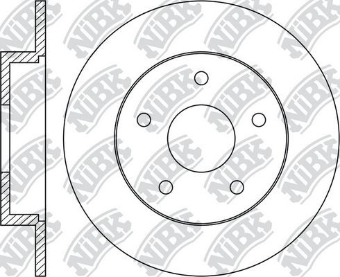 NiBK Brake disc Article number: RN1186 cheaply