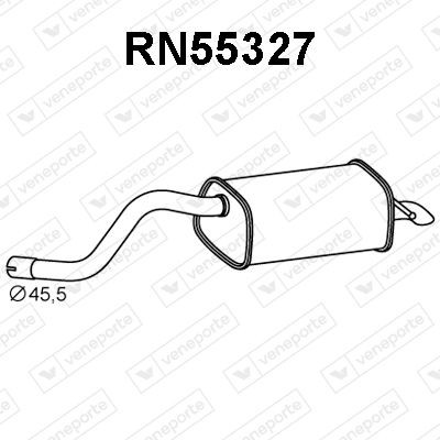 VENEPORTE Rear silencer Article number: RN55327 cheaply