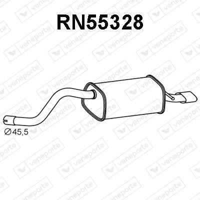 VENEPORTE Rear silencer Article number: RN55328 cheaply
