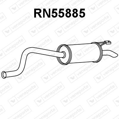 VENEPORTE Rear silencer Article number: RN55885 cheaply