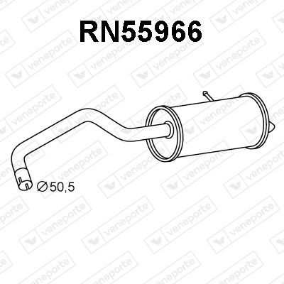 VENEPORTE Rear silencer Article number: RN55966 cheaply
