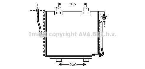 PRASCO Air conditioning condenser Article number: RT5179 cheaply