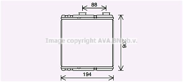 PRASCO Heater matrix Article number: RT6634 cheaply