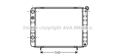 PRASCO Engine radiator Article number: SI2024 cheaply