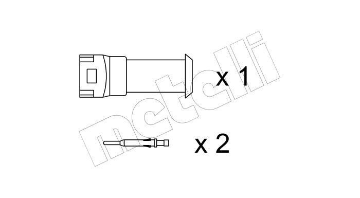 METELLI Brake pad wear sensor Article number: SU.077K cheaply