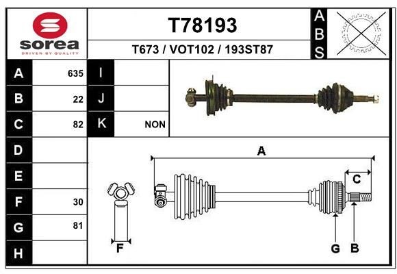 EAI Pusašis prekės numeris: T78193 nebrangu