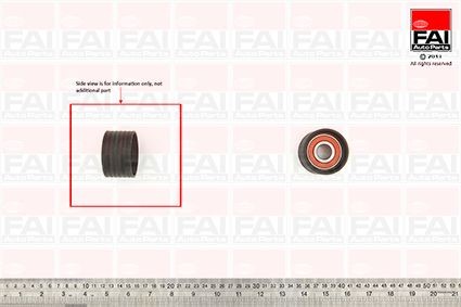 FAI AutoParts Timing belt deflection pulley Article number: T9512 cheaply