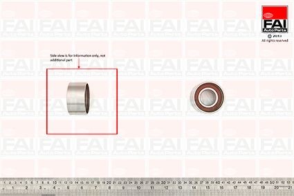 FAI AutoParts Timing belt tensioner pulley Article number: T9557 cheaply