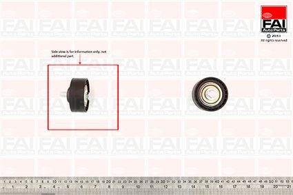 FAI AutoParts Deflection / Guide Pulley, v-ribbed belt Article number: T9596 cheaply