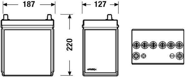 TUDOR Battery Article number: TB357 cheaply