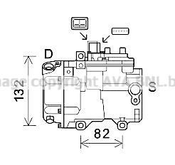 PRASCO Air conditioning compressor Article number: TOK723 cheaply