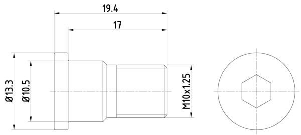 MINTEX TPM0007 Kruvi, piduriketas VECTRA 2.2 DTI 16V (F68) 117 HP Diisel 2009