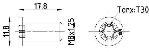 MINTEX TPM0013 Kruvi, piduriketas KANGOO 1.4 75 HP Bensiin