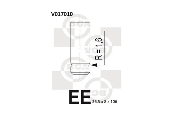 BGA Exhaust valve Article number: V017010 cheaply