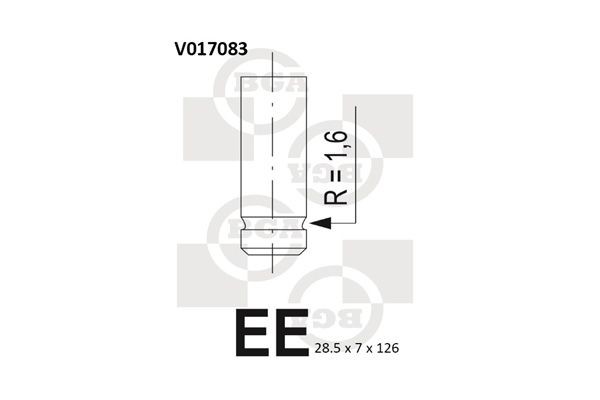 BGA Exhaust valve Article number: V017083 cheaply